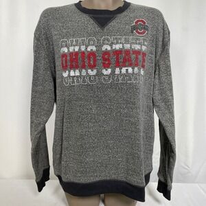 Ohio State Buckeyes NCAA Rivalry Threads Gray Sweatshirt Women's LARGE NWT